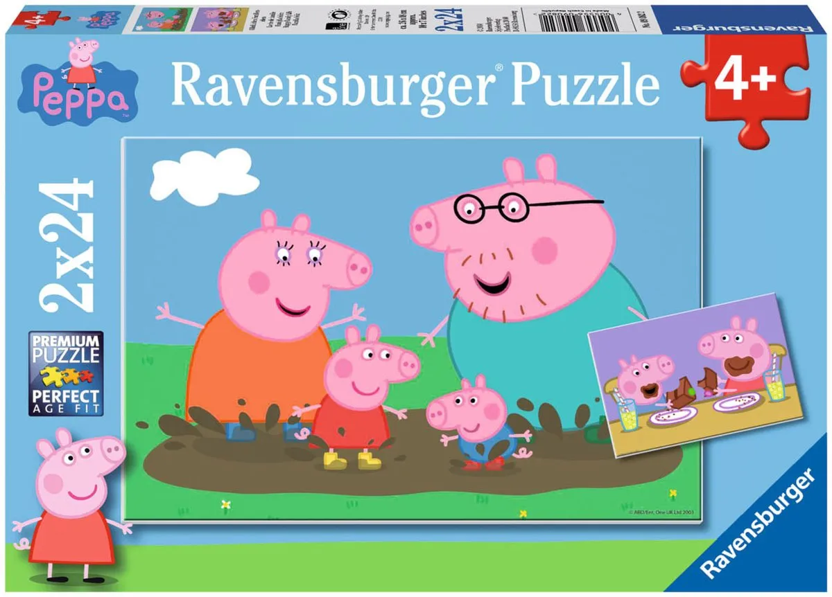 Ravensburger Peppa Pig Puzzel - 2x24 Stuks - Multicolor