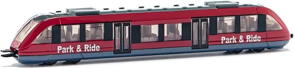 SIKU 1646 Lokale Trein - Rood - Schaal 1:120