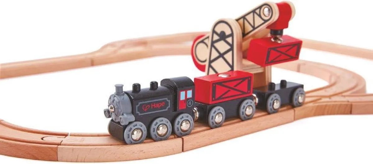 Hape Stoomgoederentrein 302616 - 5-delig - Veelkleurig