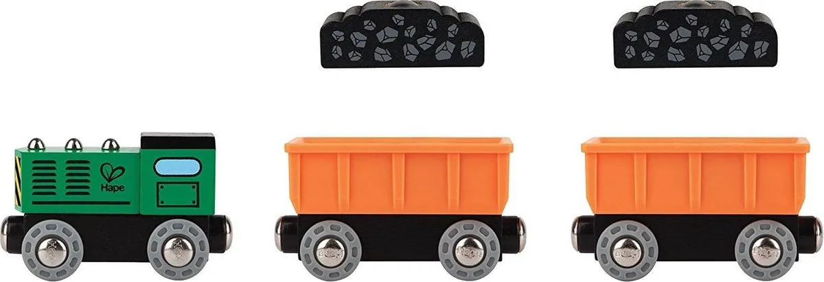 Hape Stoomgoederentrein 302616 - 5-delig - Veelkleurig