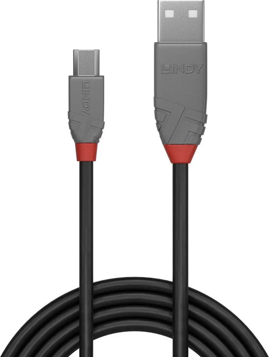 Lindy 36732 USB-kabel 1m - Zwart