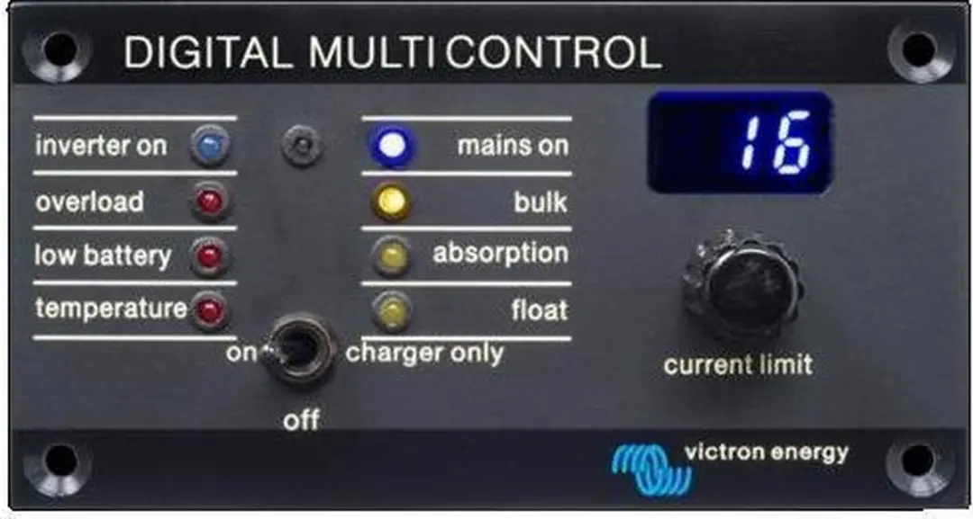 Victron Digital Multi Control 200/200A - Zwart