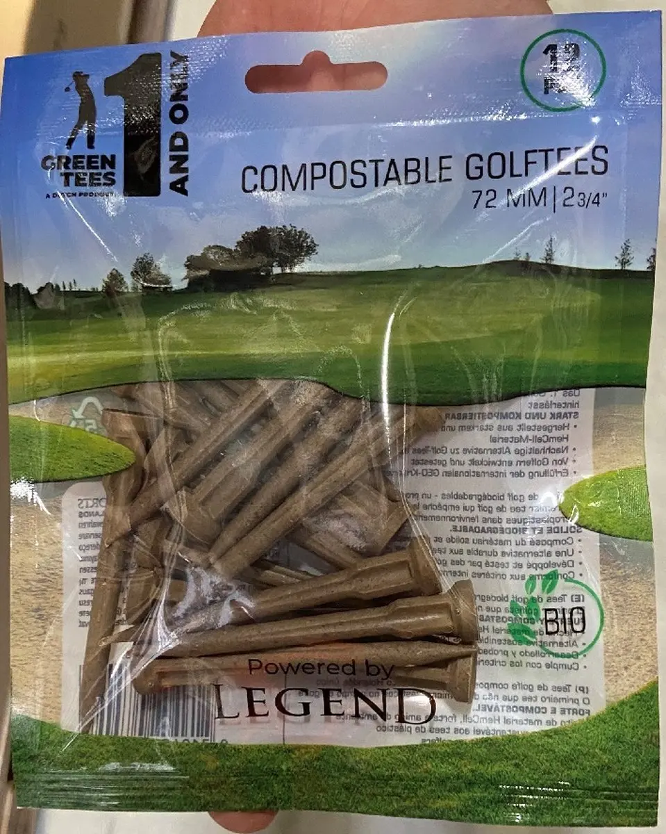 Compostable Golftees 12 stuks