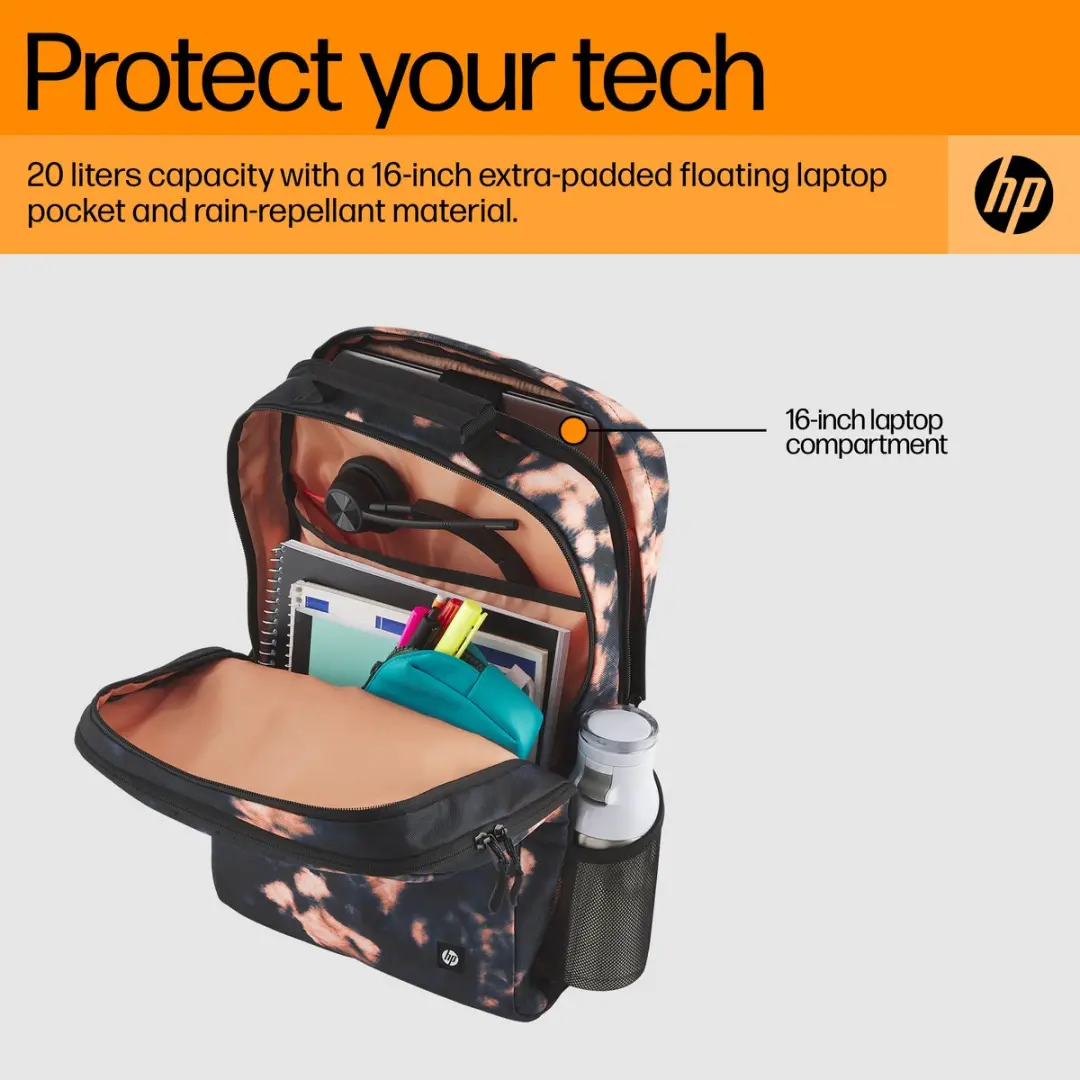 HP Campus XL Backpack - 20L - 16 inch - Tie-Dye - afbeelding 6 van 6