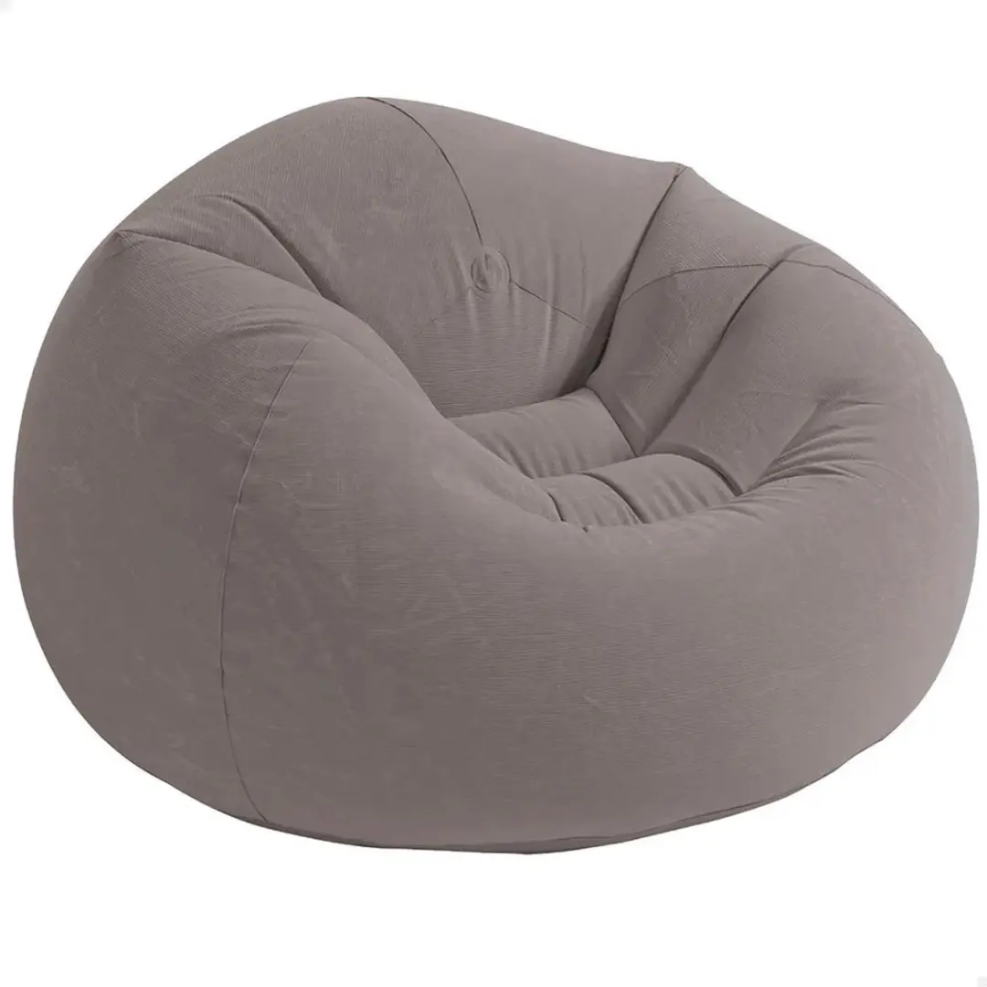 Intex Beanless Bag Deluxe Opblaasbare Lounge Stoel 99cm - Neutraal grijs