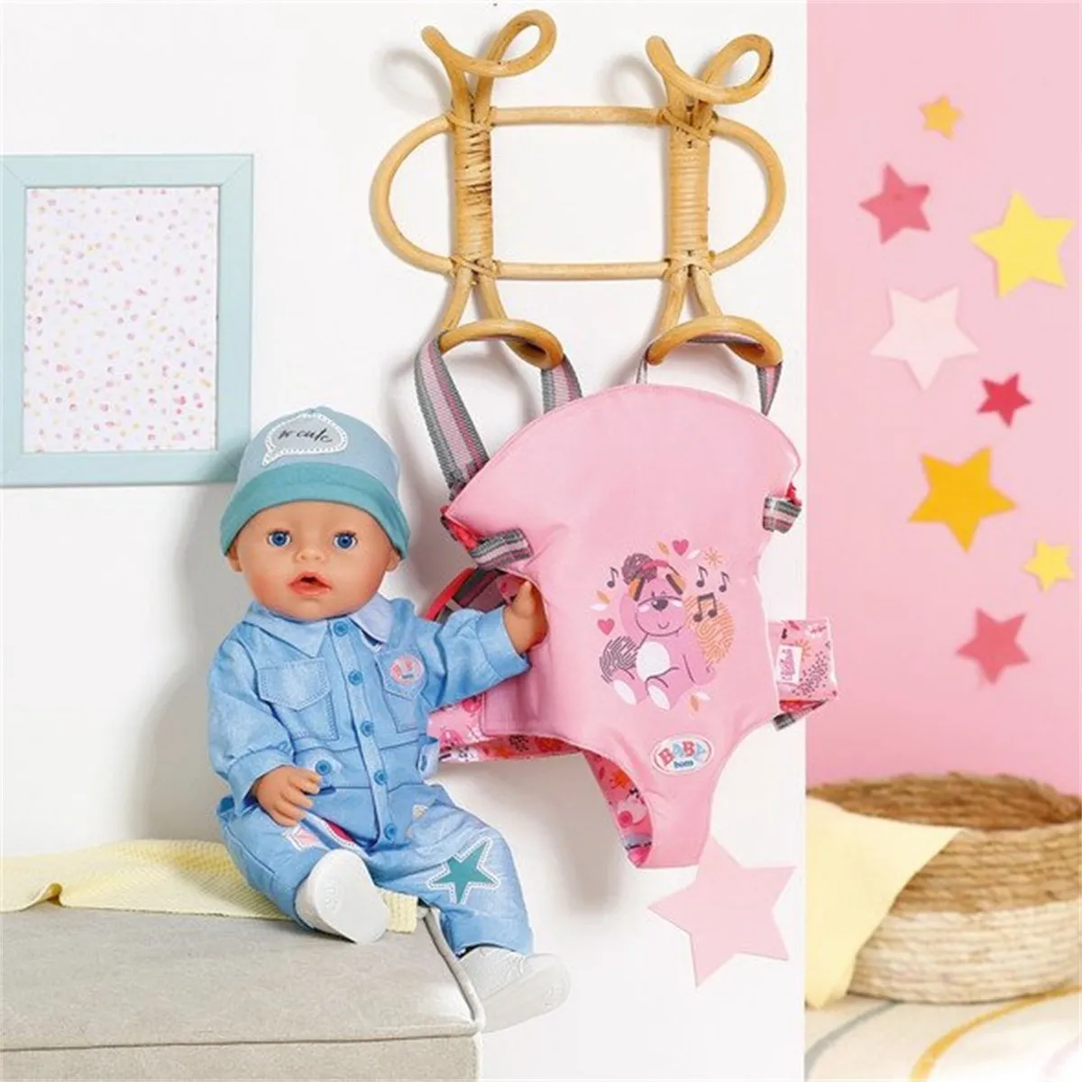 Baby Born Baby Draagzak 832462 - Roze