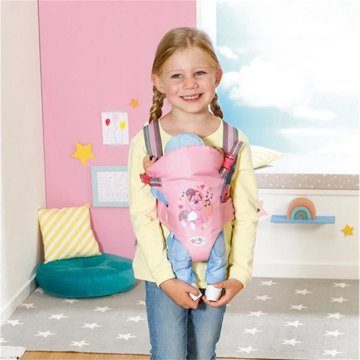 Baby Born Baby Draagzak 832462 - Roze