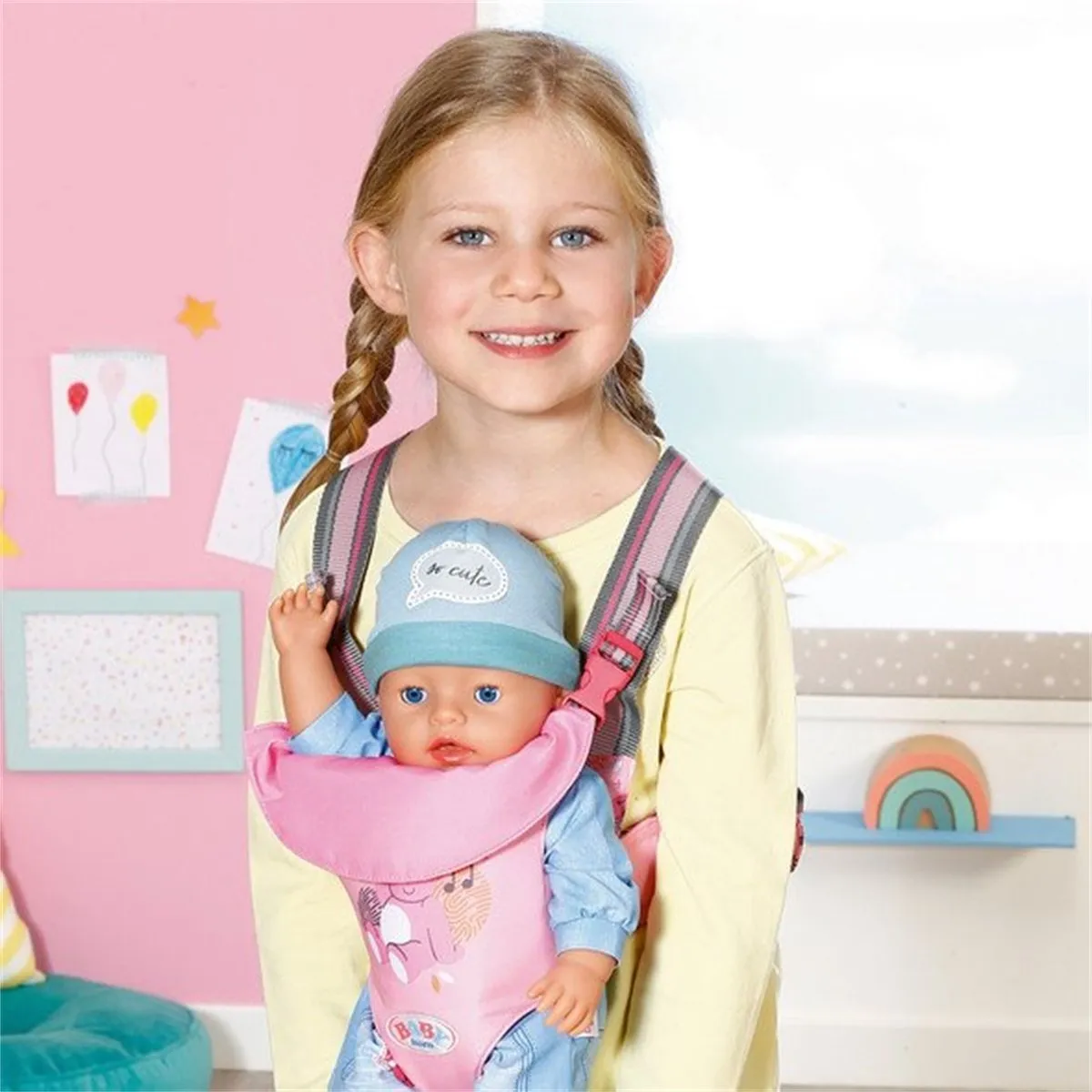 Baby Born Baby Draagzak 832462 - Roze