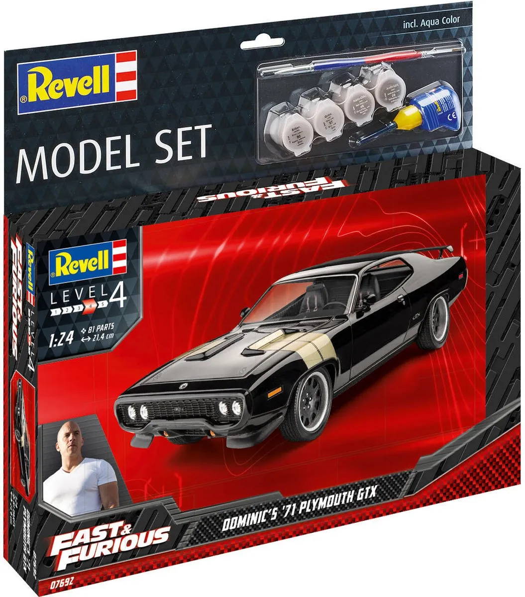 Revell 67692 Fast & Furious Plymouth GTX 1971 Modelbouwpakket 1:24