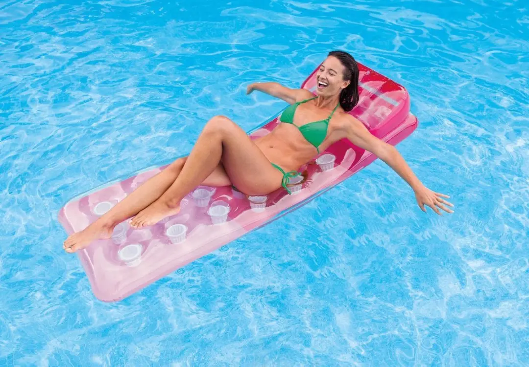 Luchtmatras 18-Pocket fashion mats 188cm x 71cm - Kleur ORANJE