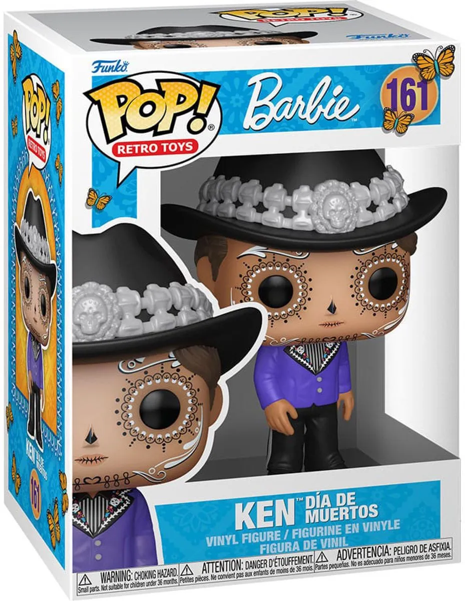Funko Pop! Retro Toys Ken Día de Muertos #161 - Multicolor