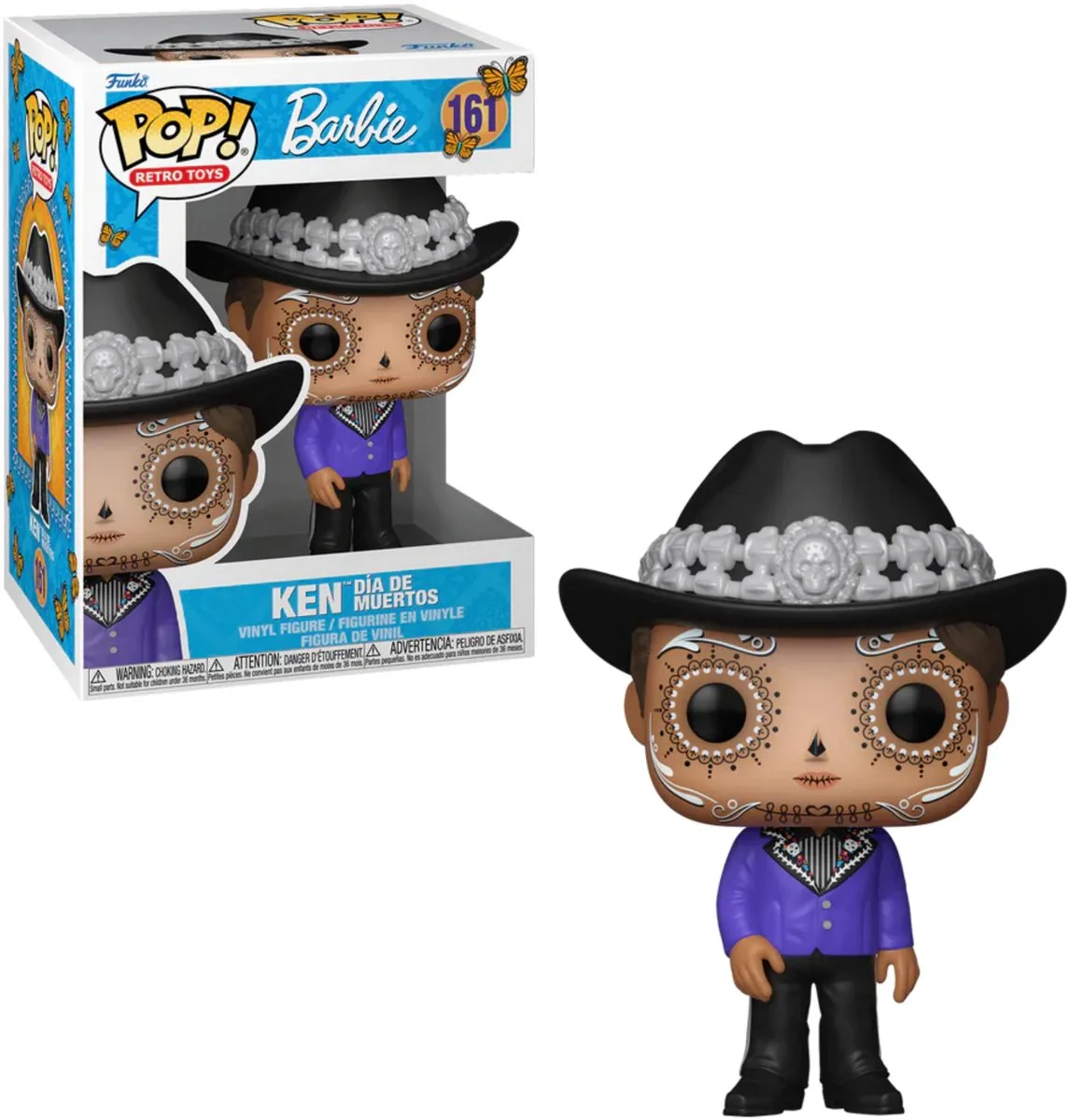 Funko Pop! Retro Toys Ken Día de Muertos #161 - Multicolor