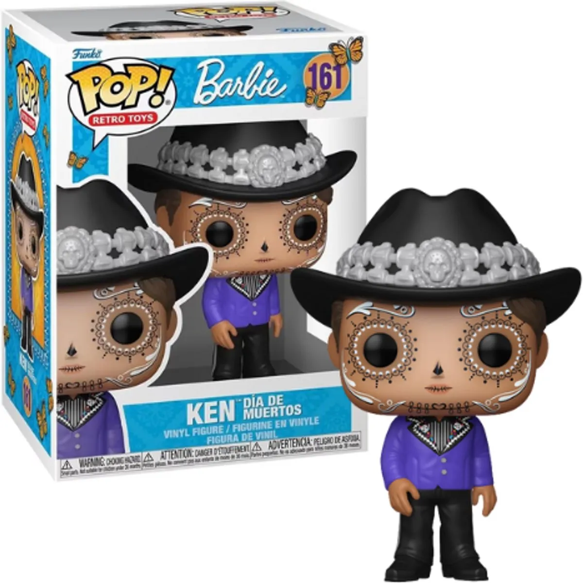 Funko Pop! Retro Toys Ken Día de Muertos #161 - Multicolor