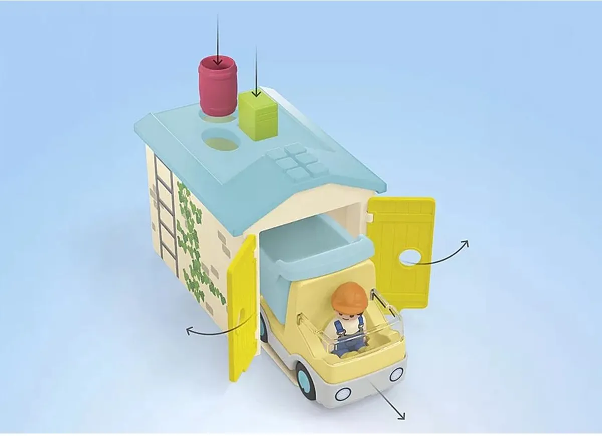 Playmobil Junior Werkman Sorteer-Garage 71686 - Multicolor - afbeelding 6 van 6