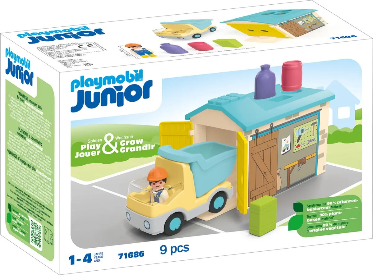 Playmobil Junior Werkman Sorteer-Garage 71686
