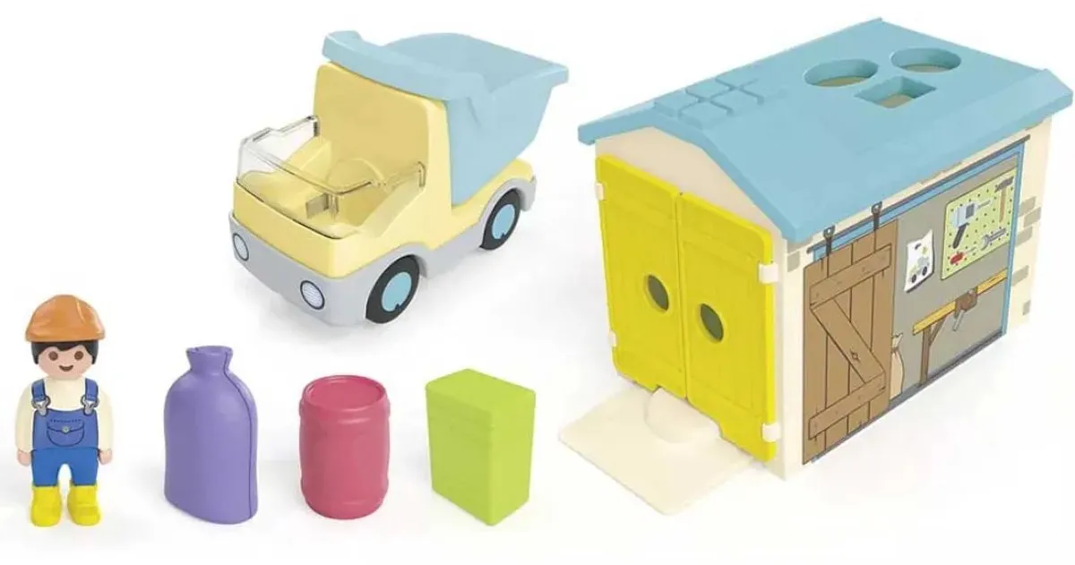 Playmobil Junior Werkman Sorteer-Garage 71686 - Multicolor