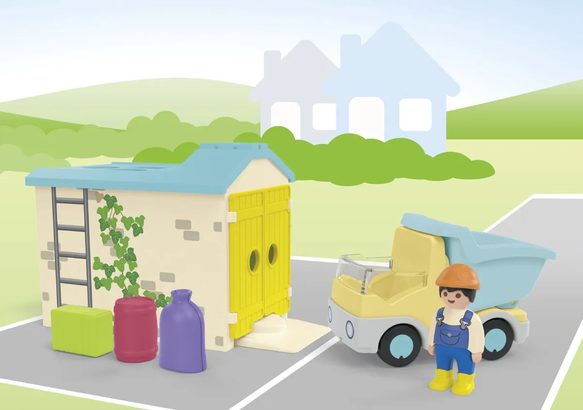 Playmobil Junior Werkman Sorteer-Garage 71686 - Multicolor