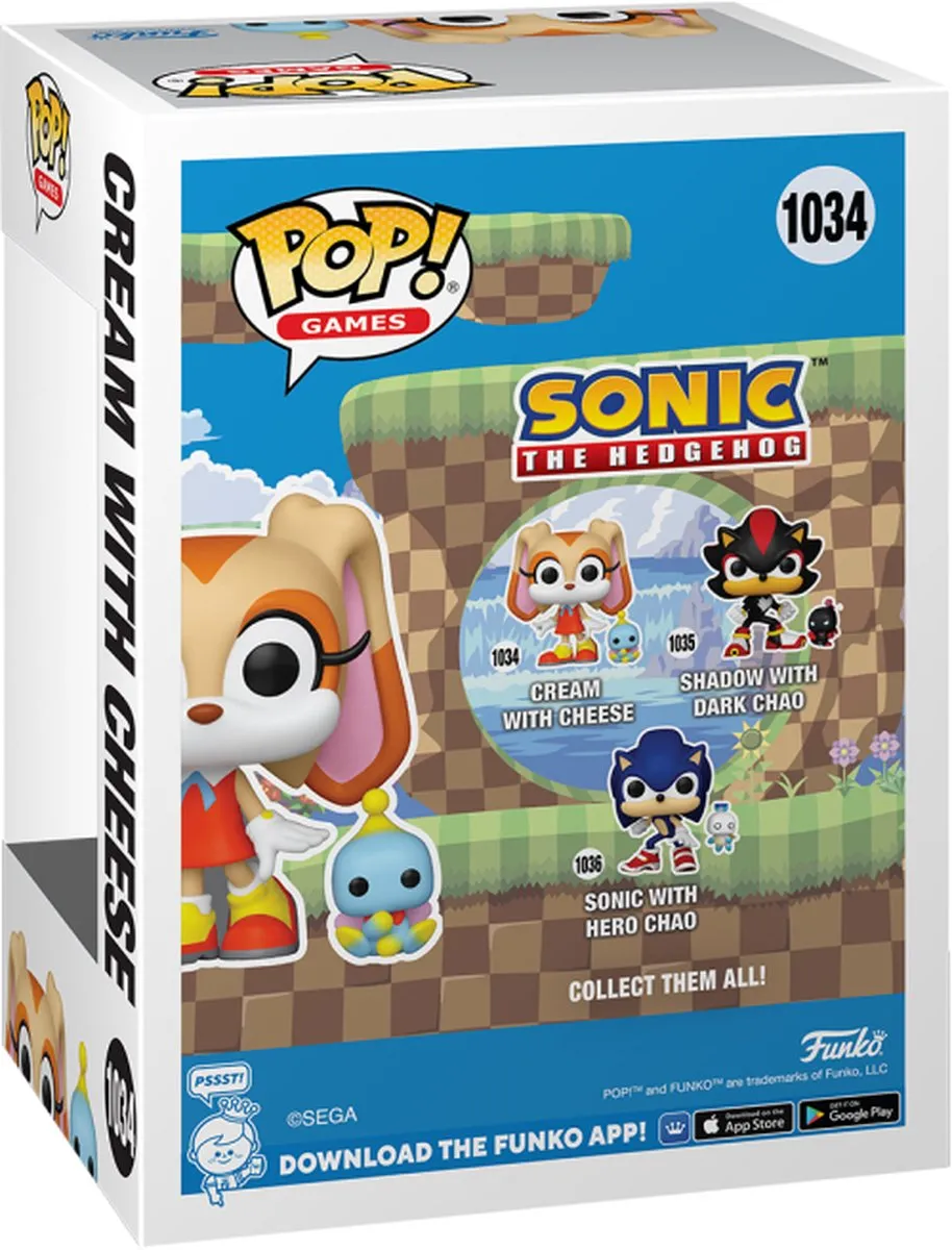 Funko Pop! Sonic The Hedgehog Cream with Cheese - 0889698803076