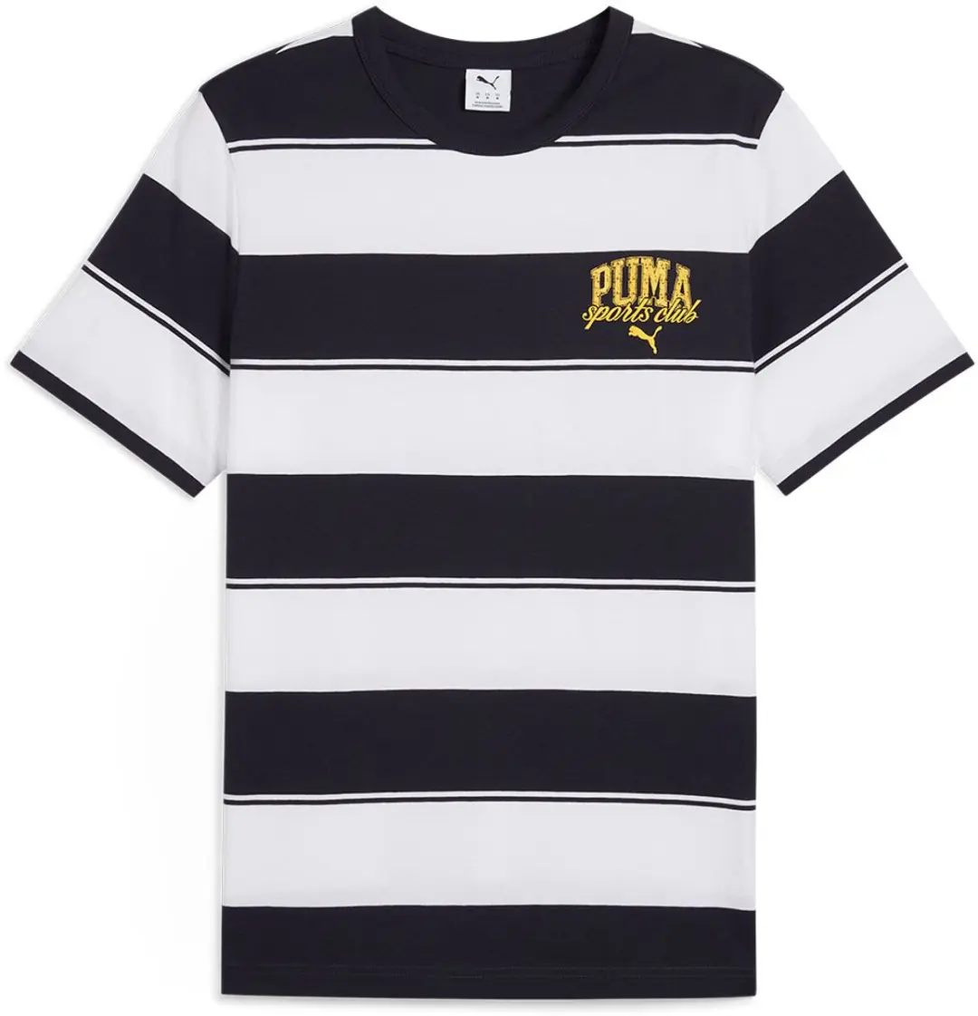 Puma Class Stripe Aop T-shirt Met Korte Mouwen Blauw XS