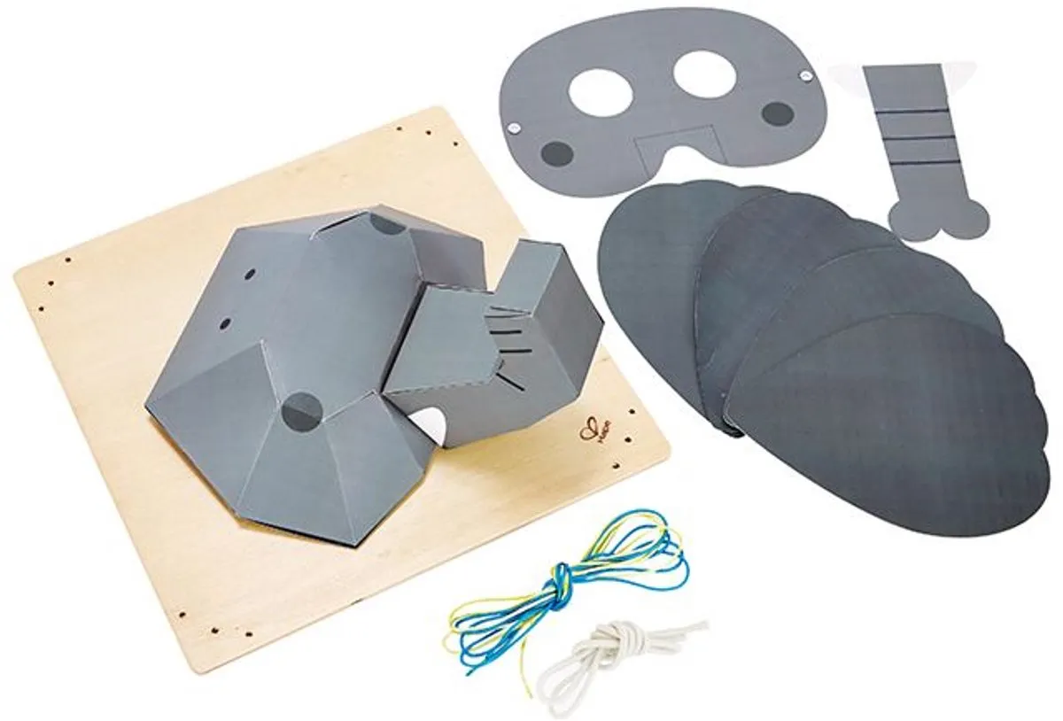 Hape Maskerset Olifant - Grijs