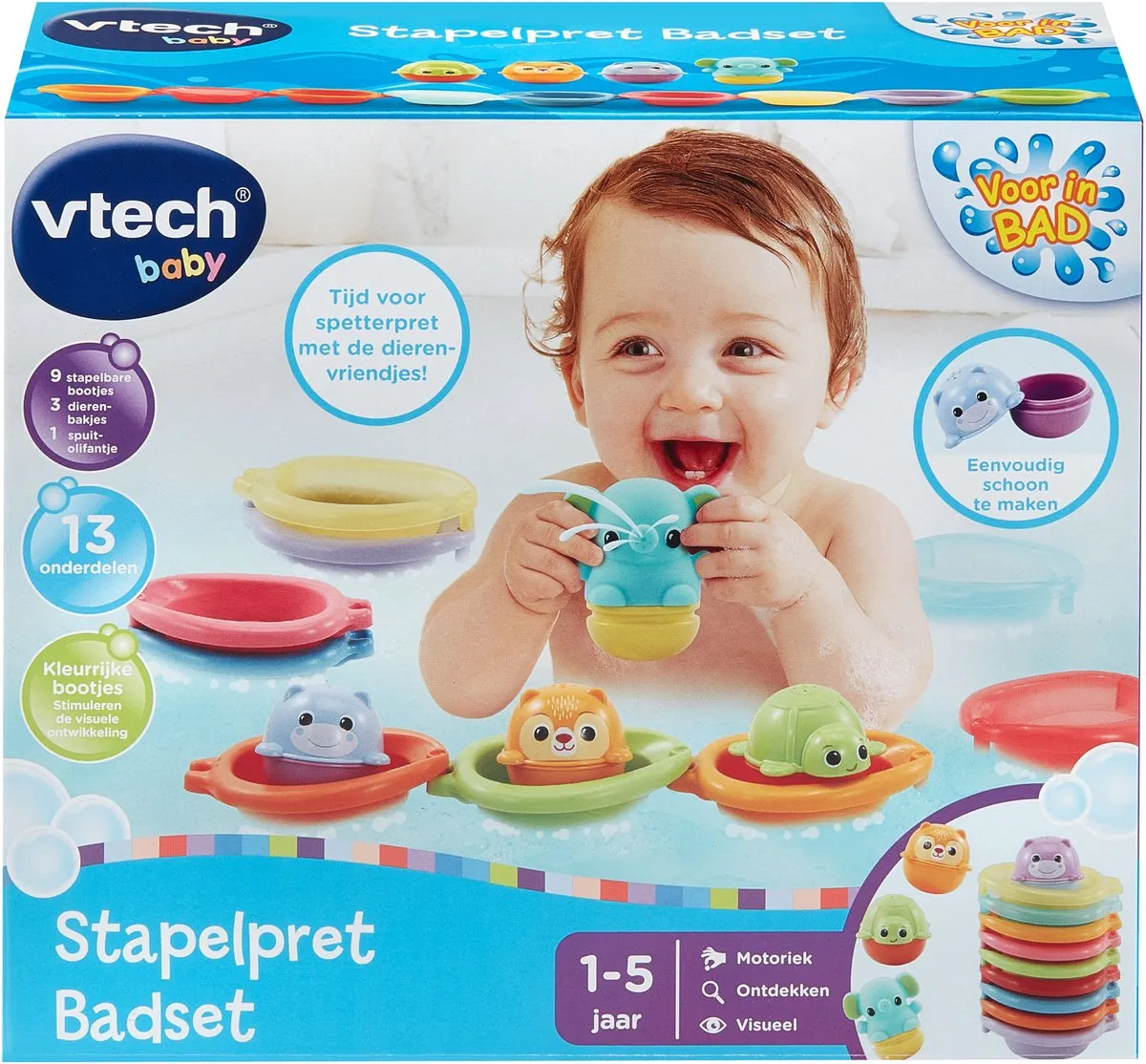 Vtech Stapelpret Badset 580566223 - Multicolor