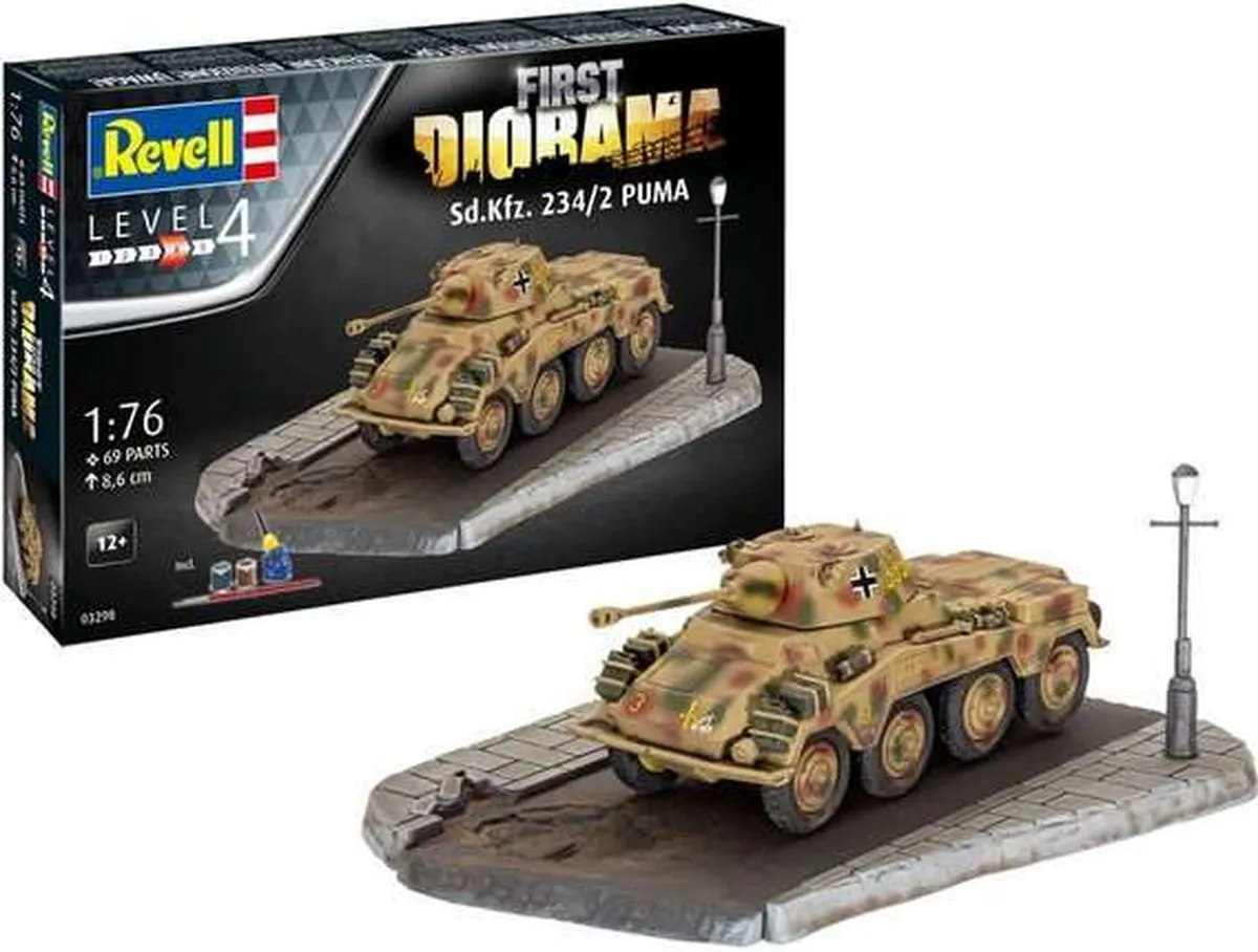 Revell 03298 Diorama Modelbouwpakket Sd.Kfz. 234/2 Puma