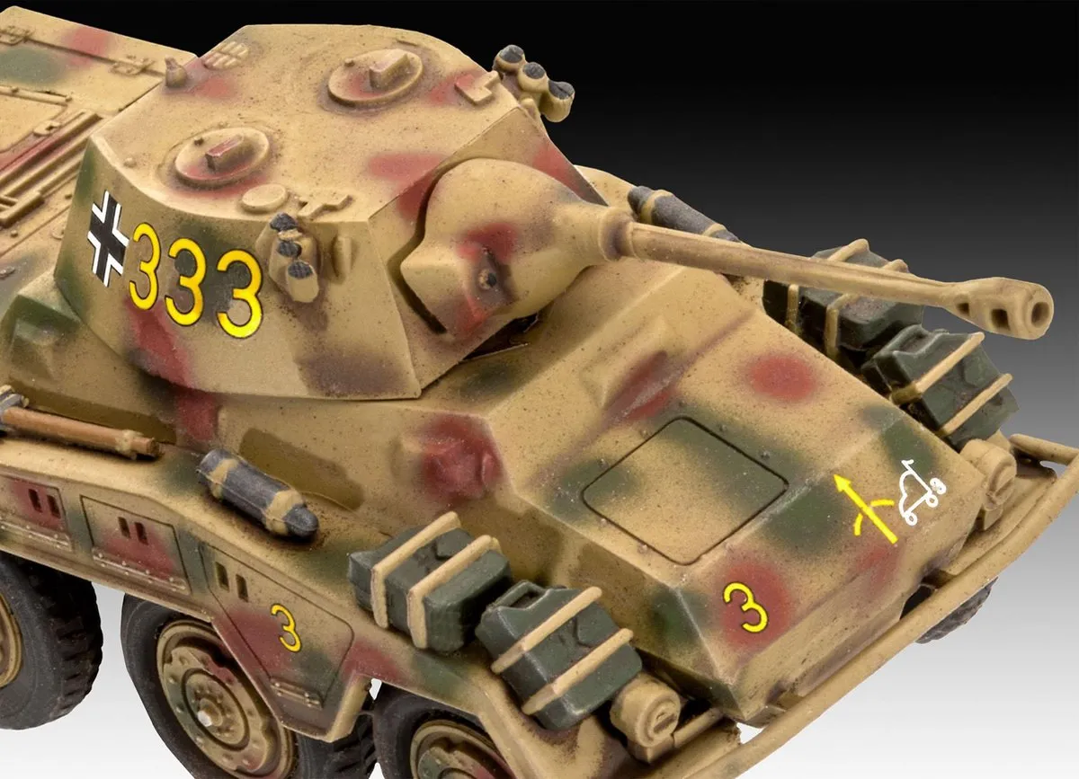 Revell 03298 Diorama Modelbouwpakket Sd.Kfz. 234/2 Puma - 1:76 - 69 Onderdelen