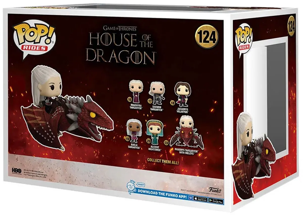 Funko Pop Rides House of the Dragon Rhaenys Targaryen met Meleys #124