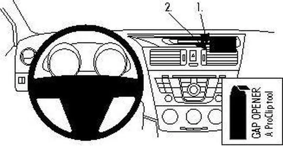 Brodit ProClip houder geschikt voor Mazda 5 2011-2015 Center mount