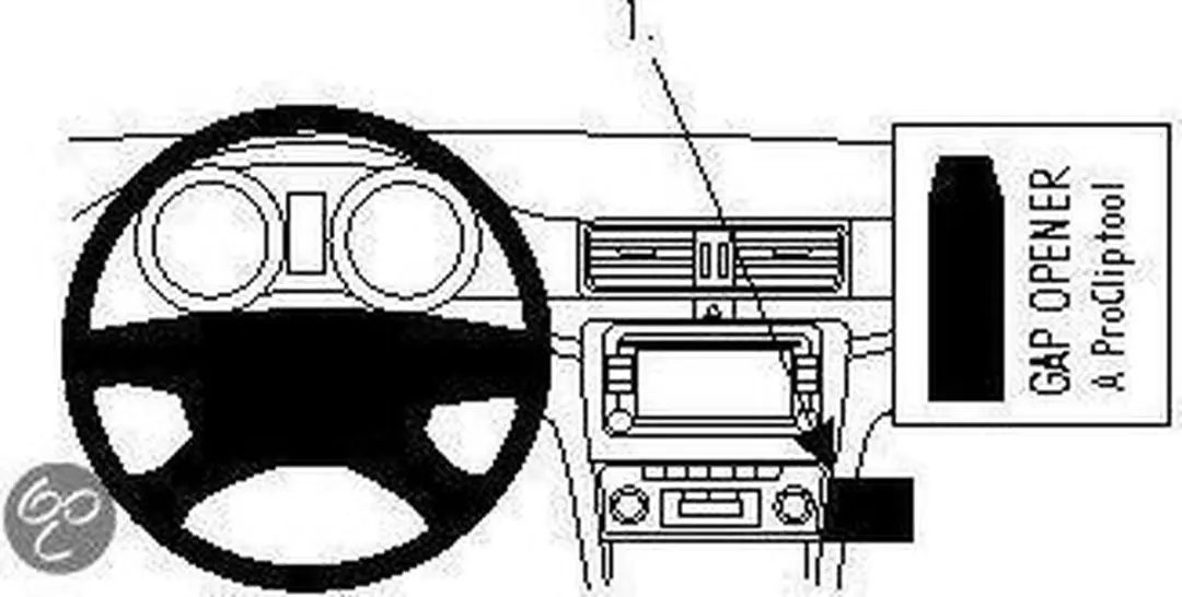 Brodit ProClip houder geschikt voor Skoda Superb 2009-2015 Angled mount