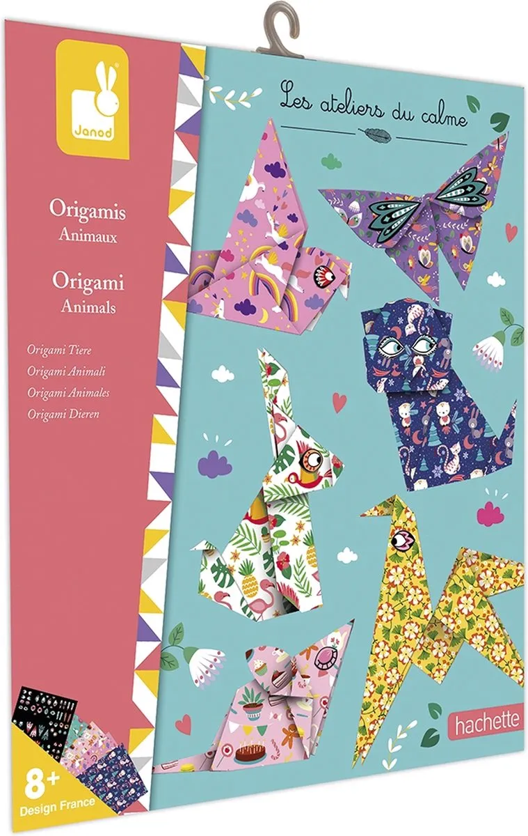 Janod Origami Dieren Set - 6 Modellen - Multikleur