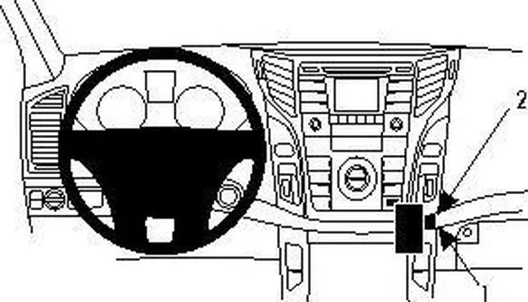 Brodit ProClip houder geschikt voor Hyundai i40 2012-2018 Angled mount