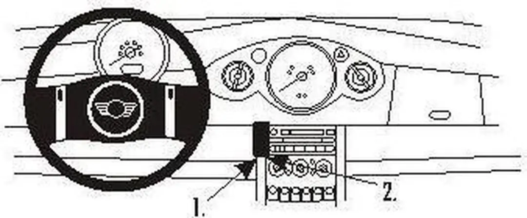 Brodit ProClip houder geschikt voor Mini Cooper 2001-2006 /Cooper Convertible 20