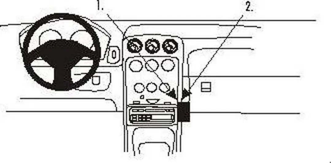 Brodit ProClip houder geschikt voor Alfa Romeo Spider/GTV 1998-2005 Angled mount