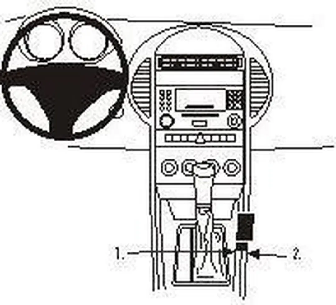 Brodit ProClip houder geschikt voor Mercedes Benz SLK-Klasse 2005-2010 Console m