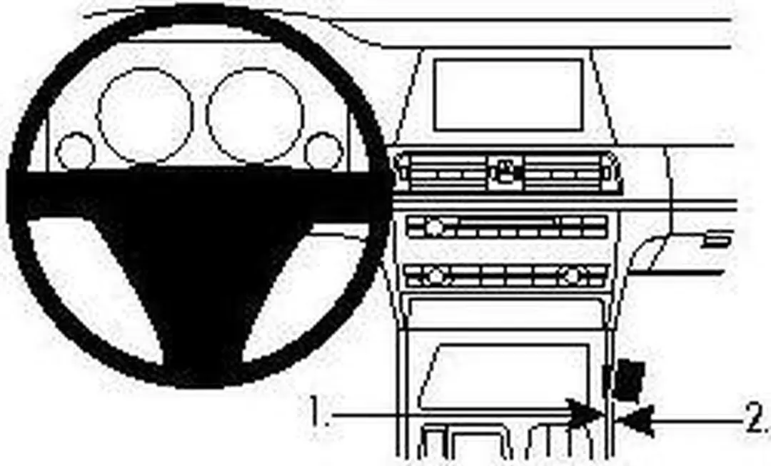 Brodit ProClip houder geschikt voor BMW 7-Serie (F01, F02) 2009-2015 Console mou