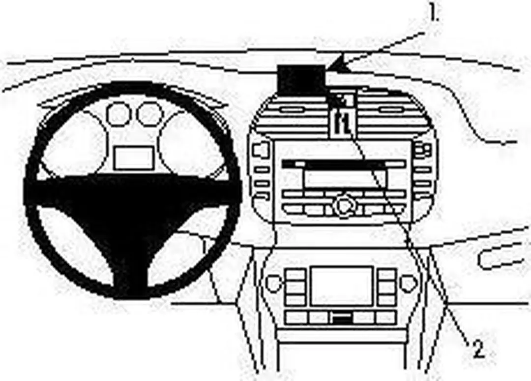 Brodit ProClip houder geschikt voor Fiat Bravo 2008-2014 Center mount
