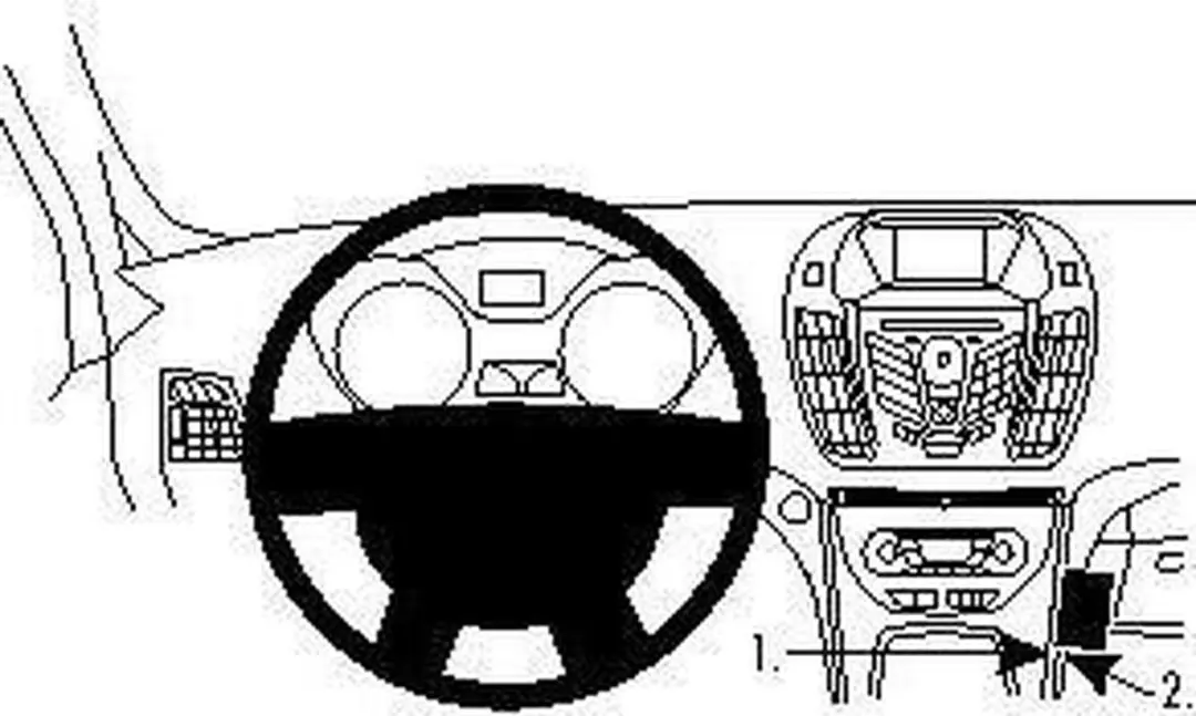 Brodit ProClip houder geschikt voor Ford C-Max / Grand C-Max 2011-2018 Angled mo