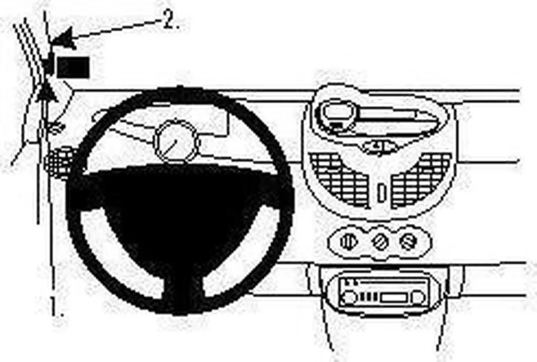 Brodit ProClip houder geschikt voor Renault Twingo 2008-2012 Left mount