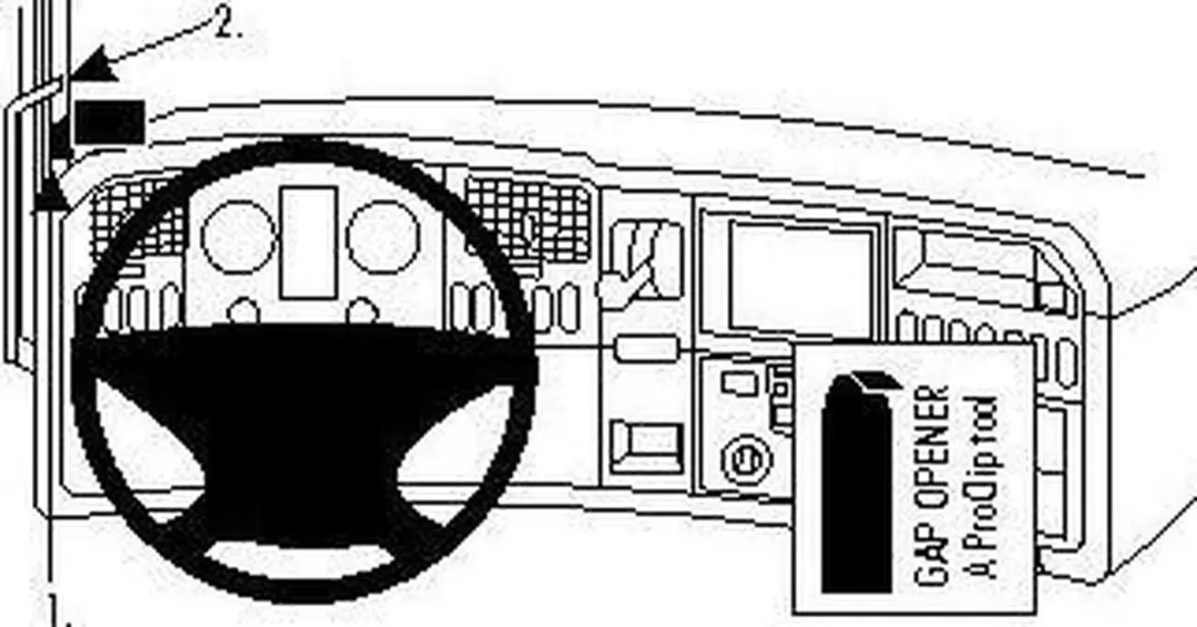 Brodit ProClip houder geschikt voor Scania G-Serie 2010-2018 / R-Serie 2010-2016