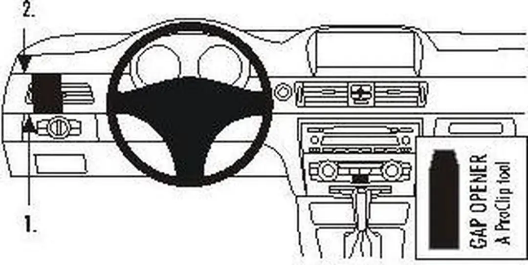 Brodit ProClip houder geschikt voor BMW 3-Serie E90/E91/E92/E93 2005-2012 Left m