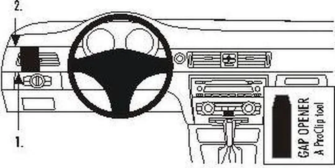 Brodit ProClip houder geschikt voor BMW 3-Serie E90/E91/E92/E93 2005-2012 Left m