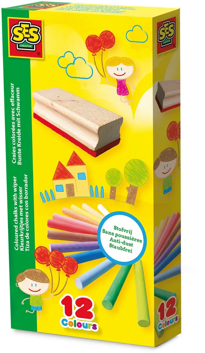 SES Creative Krijtjes met Wisser
