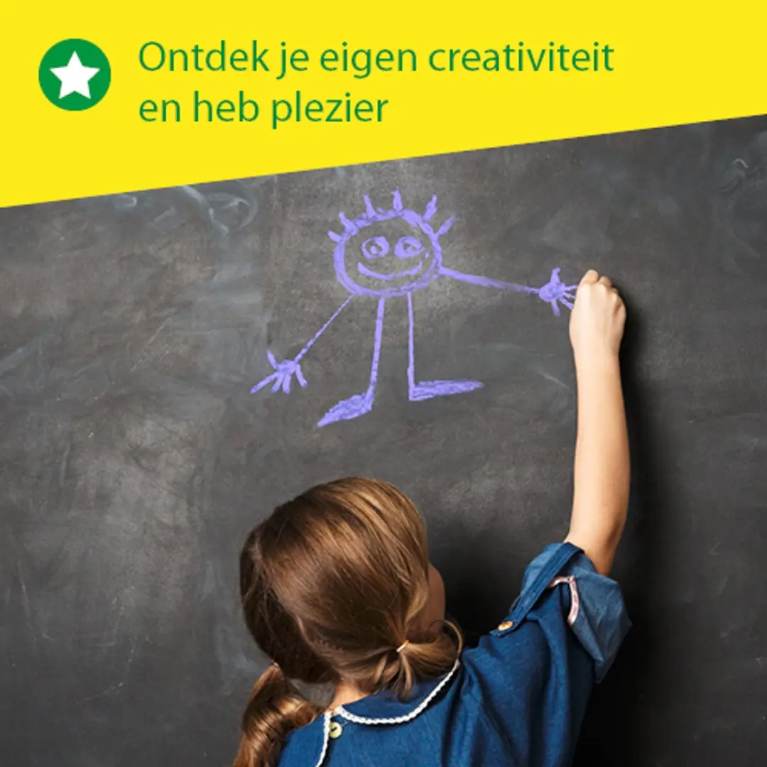 SES Creative Krijtjes met Wisser - 12 Kleuren