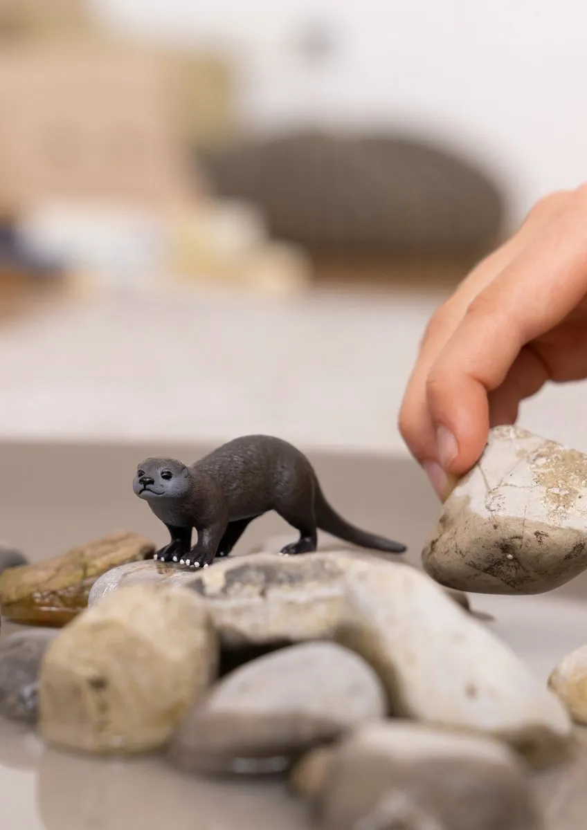 Schleich Otter 14865 - Speelgoedfiguur - Grijs