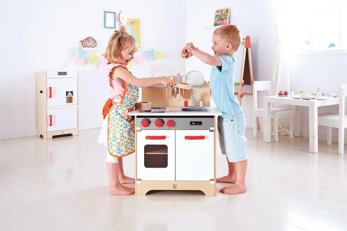 Hape Gourmet-Küche Poppenhuiskeuken - 3 Meubels - Veelkleurig