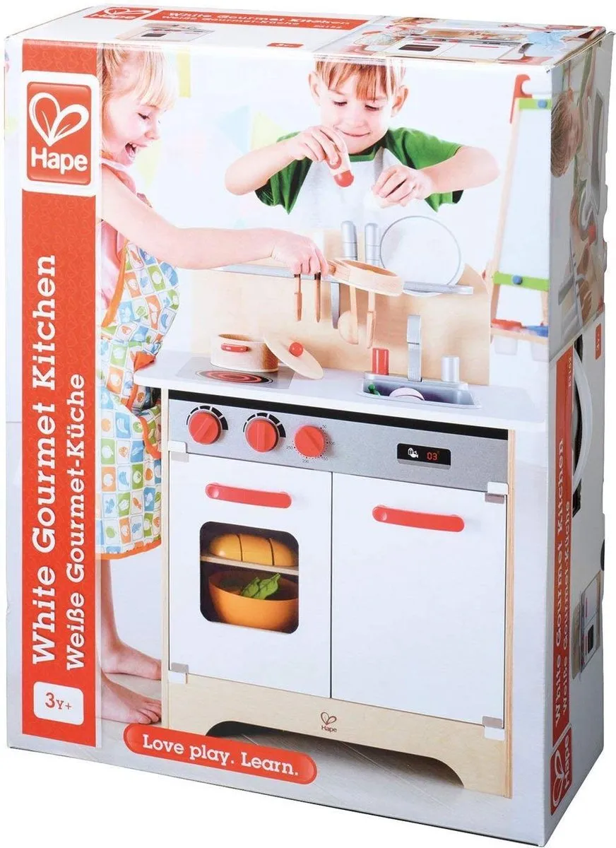 Hape Gourmet-Küche Poppenhuiskeuken - 3 Meubels - Veelkleurig