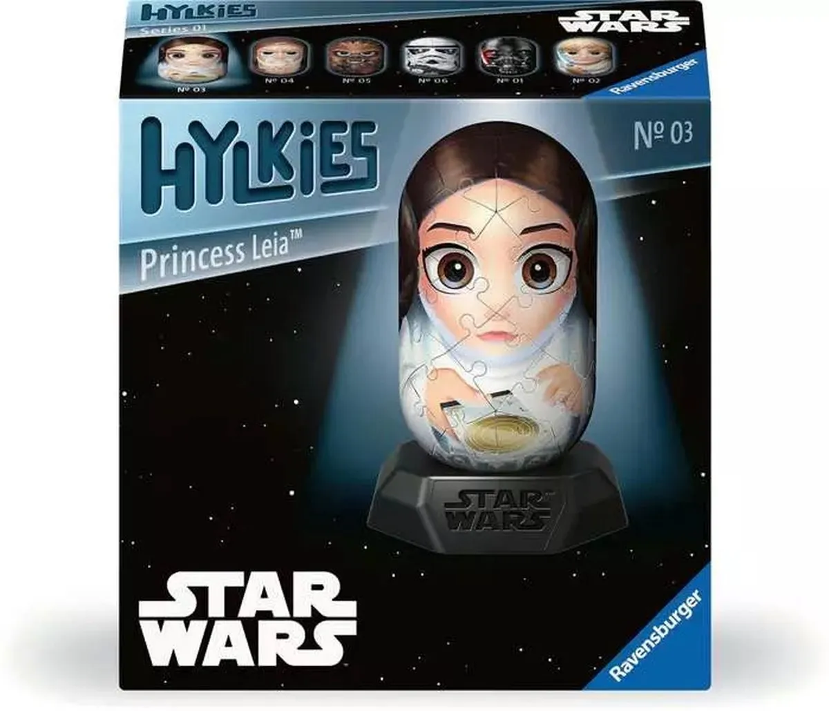 Ravensburger Hylkies Star Wars Princess Leia Capsule Figuur - afbeelding 6 van 6