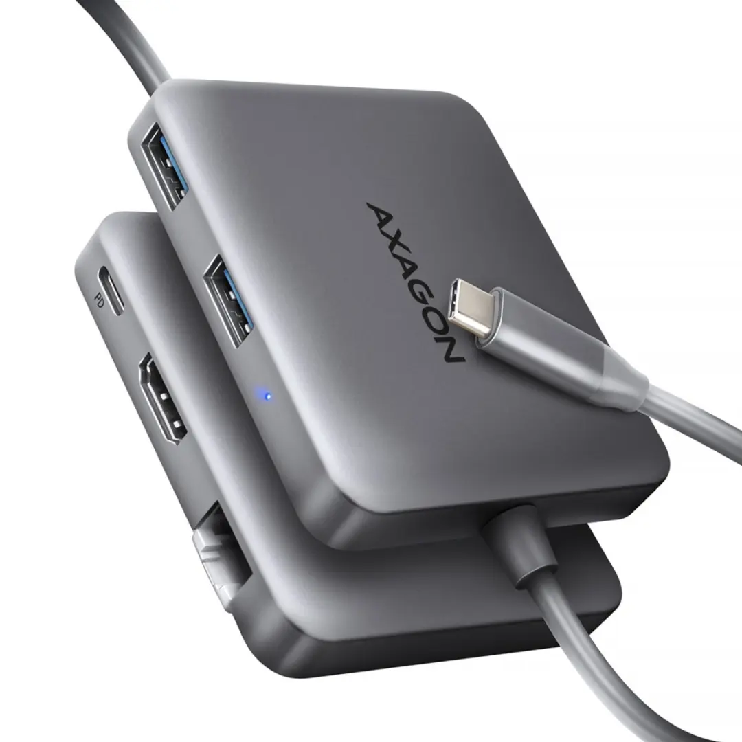 Axagon HMC-5HL USB-hub 5 Poorten
