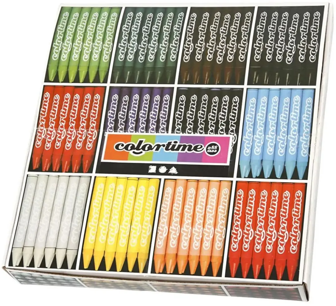 Colortime Kleurkrijt 11mm - 288 Stuks Meerkleurig